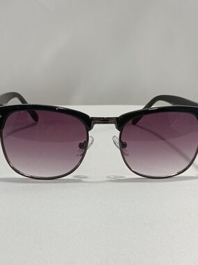 Clubmaster Style Sunglasses Black Purple Gradient Womens Mens 49/22/137 Preppy